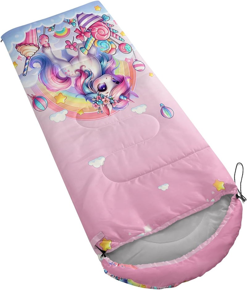 HOSIMA Dear Hunting Pattern Cold Weather Sleeping Bags for Kids Adults,Black Light Weight Waterproof Sleeping Bags for Outdoors Hiking. - Image 3
